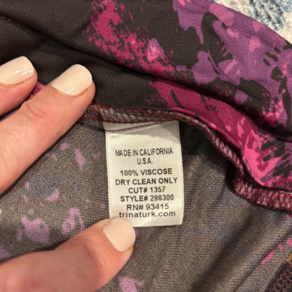 Women’s Trina Turk Viscose Multicolor tank top size S - Picture 5 of 5